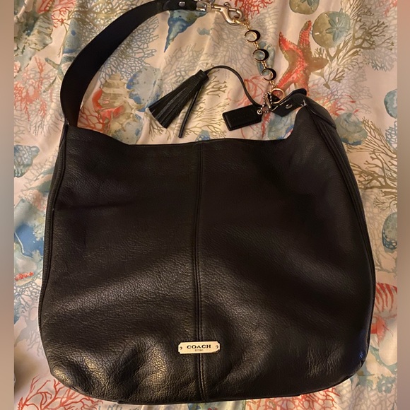 Coach Handbags - Coach Black Leather Shoulder Bag